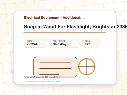 Snap-in Wand For Flashlight, Brightstar 23860 Color Yellow - Electrical Equipment - Additional Items - IMPA 792244 - UOM PCS