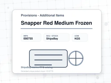 Snapper Red Medium Frozen - Provisions - Additional Items - IMPA 000755 - UOM KGS