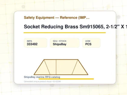 Socket Reducing Brass Sm915065, 2-1/2" X 1-1/2" Bsp Female - Safety Equipment — Reference (IMPA) - IMPA 333492 - UOM PCS