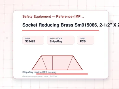Socket Reducing Brass Sm915066, 2-1/2" X 2" Bsp Female - Safety Equipment — Reference (IMPA) - IMPA 333493 - UOM PCS