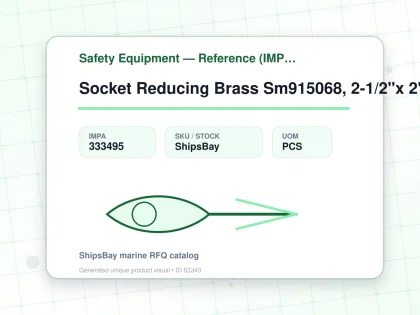 Socket Reducing Brass Sm915068, 2-1/2"x 2" Anst X Bsp Female - Safety Equipment — Reference (IMPA) - IMPA 333495 - UOM PCS