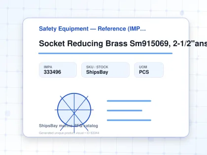 Socket Reducing Brass Sm915069, 2-1/2"anst Female X Bsp Female - Safety Equipment — Reference (IMPA) - IMPA 333496 - UOM PCS