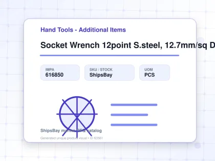 Socket Wrench 12point S.steel, 12.7mm/sq Drivex11mm (7/16") - Hand Tools - Additional Items - IMPA 616850 - UOM PCS