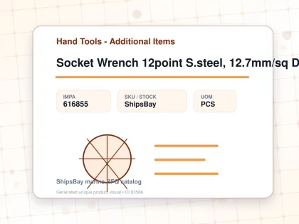 Socket Wrench 12point S.steel, 12.7mm/sq Drivex17mm (21/32") - Hand Tools - Additional Items - IMPA 616855 - UOM PCS