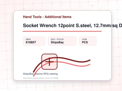 Socket Wrench 12point S.steel, 12.7mm/sq Drivex20mm (25/32") - Hand Tools - Additional Items - IMPA 616857 - UOM PCS