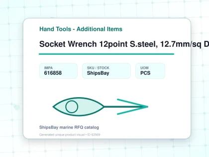 Socket Wrench 12point S.steel, 12.7mm/sq Drivex21mm (13/16") - Hand Tools - Additional Items - IMPA 616858 - UOM PCS