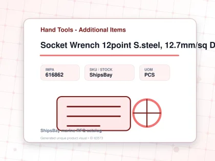 Socket Wrench 12point S.steel, 12.7mm/sq Drivex26mm - Hand Tools - Additional Items - IMPA 616862 - UOM PCS