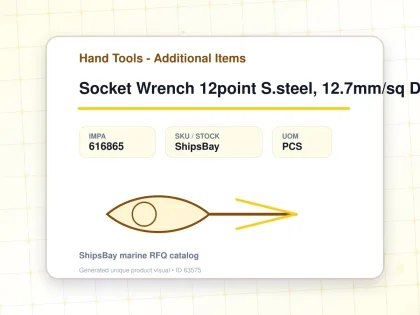 Socket Wrench 12point S.steel, 12.7mm/sq Drivex32mm (1-1/4") - Hand Tools - Additional Items - IMPA 616865 - UOM PCS