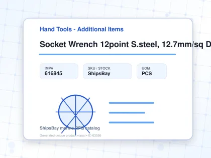Socket Wrench 12point S.steel, 12.7mm/sq Drivex6mm - Hand Tools - Additional Items - IMPA 616845 - UOM PCS