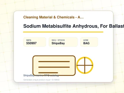 Sodium Metabisulfite Anhydrous, For Ballast Water 25kgs - Cleaning Material & Chemicals - Additional Items - IMPA 550997 - UOM BAG
