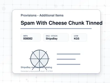 Spam With Cheese Chunk Tinned - Provisions - Additional Items - IMPA 008082 - UOM KGS
