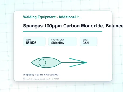 Spangas 100ppm Carbon Monoxide, Balance Air 20ltr - Welding Equipment - Additional Items - IMPA 851527 - UOM CAN