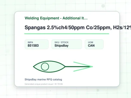 Spangas 2.5%ch4/50ppm Co/25ppm, H2s/12% O2/balance N2 110ltr - Welding Equipment - Additional Items - IMPA 851583 - UOM CAN
