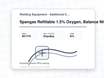 Spangas Refillable 1.5% Oxygen, Balance Nitrogen 10l - Welding Equipment - Additional Items - IMPA 851770 - UOM BTL