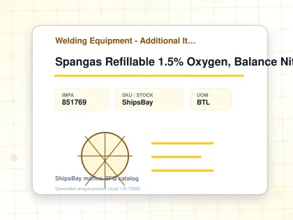 Spangas Refillable 1.5% Oxygen, Balance Nitrogen 3.4l - Welding Equipment - Additional Items - IMPA 851769 - UOM BTL