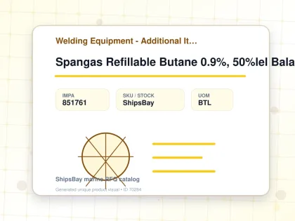 Spangas Refillable Butane 0.9%, 50%lel Balanced Air 3.4l - Welding Equipment - Additional Items - IMPA 851761 - UOM BTL