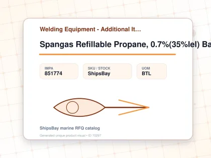 Spangas Refillable Propane, 0.7%(35%lel) Balance Air 10l - Welding Equipment - Additional Items - IMPA 851774 - UOM BTL