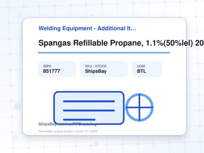 Spangas Refillable Propane, 1.1%(50%lel) 20ppm Hs/n2 2.8l - Welding Equipment - Additional Items - IMPA 851777 - UOM BTL