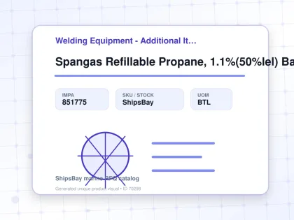 Spangas Refillable Propane, 1.1%(50%lel) Balance Air 3.4l - Welding Equipment - Additional Items - IMPA 851775 - UOM BTL