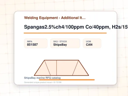 Spangas2.5%ch4/100ppm Co/40ppm, H2s/15% O2/balance N2 34ltr - Welding Equipment - Additional Items - IMPA 851587 - UOM CAN