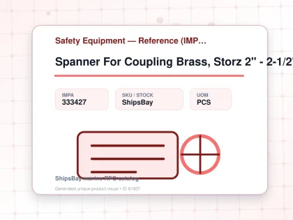 Spanner For Coupling Brass, Storz 2" - 2-1/2" Sm755650 - Safety Equipment — Reference (IMPA) - IMPA 333427 - UOM PCS