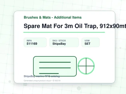 Spare Mat For 3m Oil Trap, 912x90mtr - Brushes & Mats - Additional Items - IMPA 511169 - UOM SET