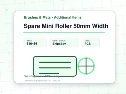 Spare Mini Roller 50mm Width - Brushes & Mats - Additional Items - IMPA 510466 - UOM PCS