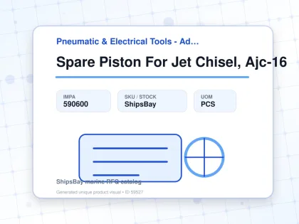 Spare Piston For Jet Chisel, Ajc-16 - Pneumatic & Electrical Tools - Additional Items - IMPA 590600 - UOM PCS