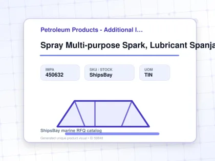 Spray Multi-purpose Spark, Lubricant Spanjaard 300ml - Petroleum Products - Additional Items - IMPA 450632 - UOM TIN