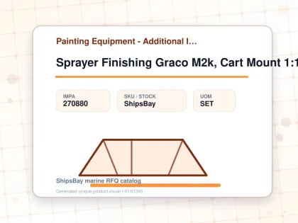 Sprayer Finishing Graco M2k, Cart Mount 1:1 200bar #24v892 - Painting Equipment - Additional Items - IMPA 270880 - UOM SET
