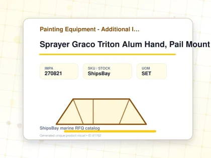 Sprayer Graco Triton Alum Hand, Pail Mount Hvlp Spray #233470 - Painting Equipment - Additional Items - IMPA 270821 - UOM SET