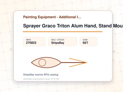 Sprayer Graco Triton Alum Hand, Stand Mount Convention 233475 - Painting Equipment - Additional Items - IMPA 270823 - UOM SET