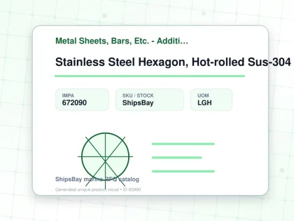 Stainless Steel Hexagon, Hot-rolled Sus-304 29mm 3mtr - Metal Sheets, Bars, Etc. - Additional Items - IMPA 672090 - UOM LGH