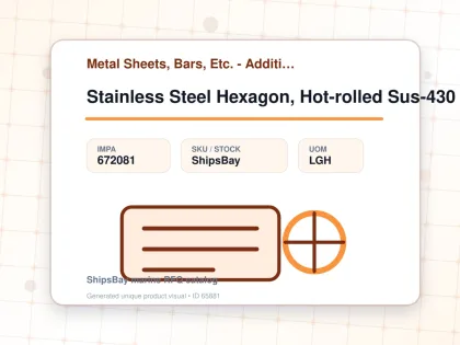 Stainless Steel Hexagon, Hot-rolled Sus-430 71mm 12feet - Metal Sheets, Bars, Etc. - Additional Items - IMPA 672081 - UOM LGH