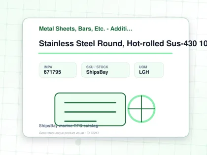 Stainless Steel Round, Hot-rolled Sus-430 10mm 12feet - Metal Sheets, Bars, Etc. - Additional Items - IMPA 671795 - UOM LGH