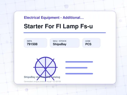 Starter For Fl Lamp Fs-u - Electrical Equipment - Additional Items - IMPA 791508 - UOM PCS