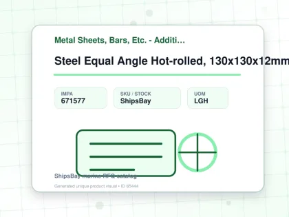 Steel Equal Angle Hot-rolled, 130x130x12mm 20feet - Metal Sheets, Bars, Etc. - Additional Items - IMPA 671577 - UOM LGH