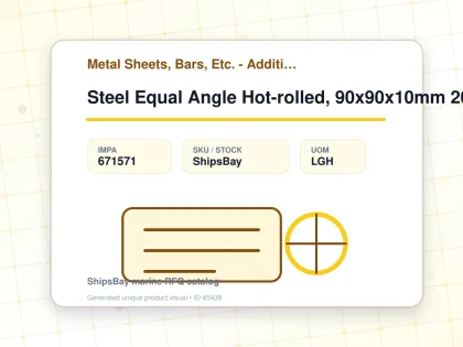 Steel Equal Angle Hot-rolled, 90x90x10mm 20feet - Metal Sheets, Bars, Etc. - Additional Items - IMPA 671571 - UOM LGH