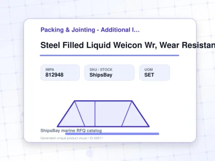 Steel Filled Liquid Weicon Wr, Wear Resistant 2.0kg - Packing & Jointing - Additional Items - IMPA 812948 - UOM SET