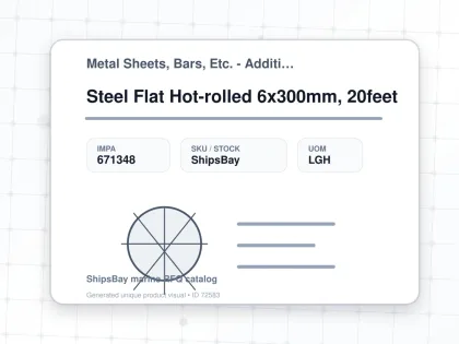 Steel Flat Hot-rolled 6x300mm, 20feet - Metal Sheets, Bars, Etc. - Additional Items - IMPA 671348 - UOM LGH