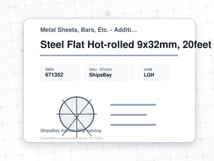 Steel Flat Hot-rolled 9x32mm, 20feet - Metal Sheets, Bars, Etc. - Additional Items - IMPA 671352 - UOM LGH