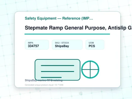 Stepmate Ramp General Purpose, Antislip Gp2 Safe Yellow Fine - Safety Equipment — Reference (IMPA) - IMPA 334757 - UOM PCS