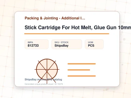 Stick Cartridge For Hot Melt, Glue Gun 10mm - Packing & Jointing - Additional Items - IMPA 812733 - UOM PCS