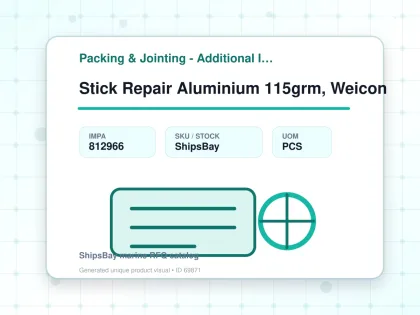 Stick Repair Aluminium 115grm, Weicon - Packing & Jointing - Additional Items - IMPA 812966 - UOM PCS