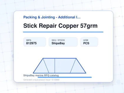 Stick Repair Copper 57grm - Packing & Jointing - Additional Items - IMPA 812975 - UOM PCS