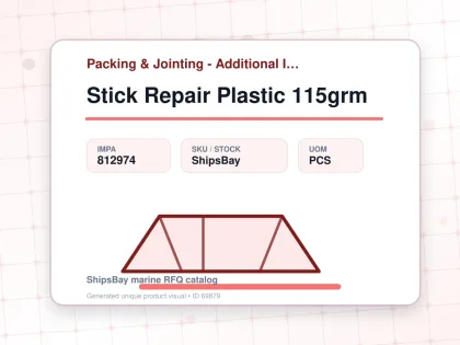 Stick Repair Plastic 115grm - Packing & Jointing - Additional Items - IMPA 812974 - UOM PCS