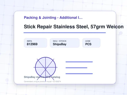Stick Repair Stainless Steel, 57grm Weicon - Packing & Jointing - Additional Items - IMPA 812969 - UOM PCS