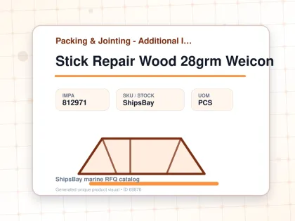 Stick Repair Wood 28grm Weicon - Packing & Jointing - Additional Items - IMPA 812971 - UOM PCS