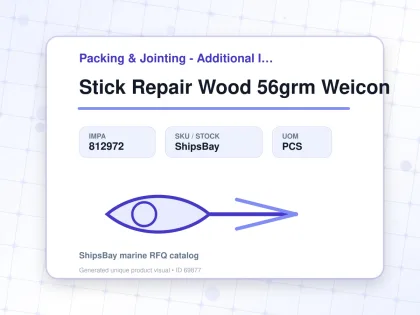Stick Repair Wood 56grm Weicon - Packing & Jointing - Additional Items - IMPA 812972 - UOM PCS