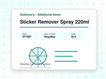 Sticker Remover Spray 220ml - Stationery - Additional Items - IMPA 471297 - UOM RLS